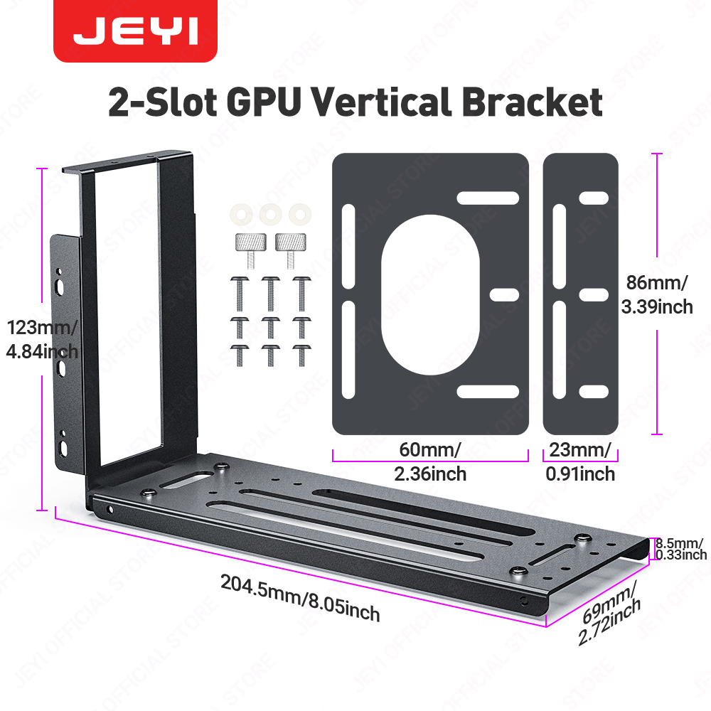 Gpu Vertical Mount - JEYI – support de montage de