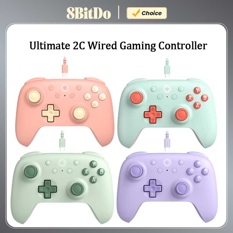 Joystick Pc Gaming - 8BitDo-Manette de Jeu Filaire UlOscar 2C,