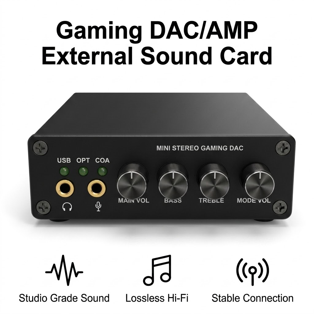 Pc Gaming Compact - Mini amplificateur de casque DAC pour