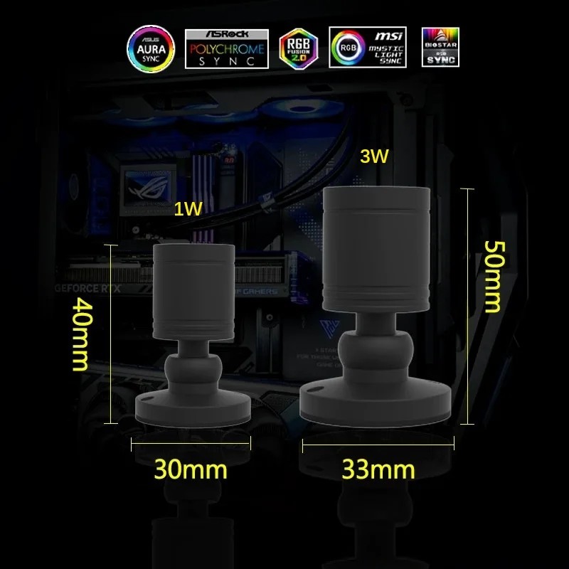 QITU 1W 3W ARGB 5V 3Pin Header - Pc Gaming Compact avis et prix