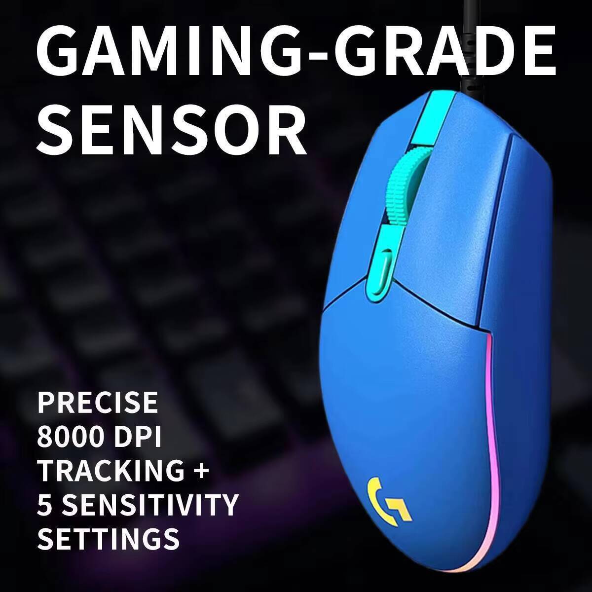 Souris de jeu filaire RGB Logi - Logitech Mouse G203 avis et prix