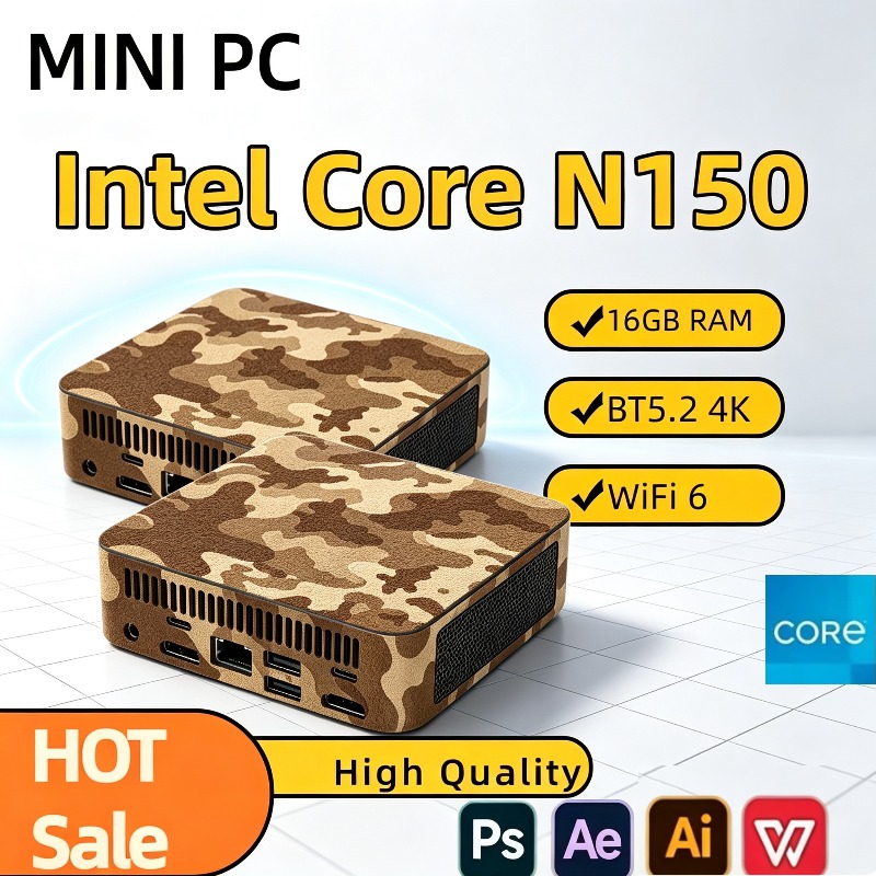Mini PC compact Intel N150, or - Pc Gaming Compact avis et prix