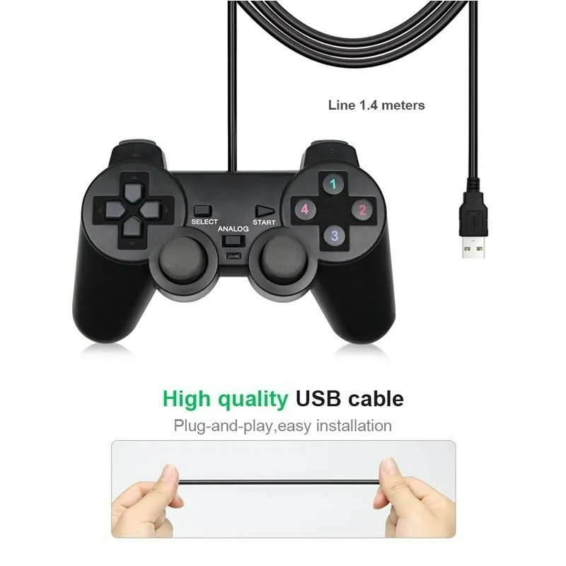 Manette de jeu filaire USB pou - Joystick Pc Gaming avis et prix