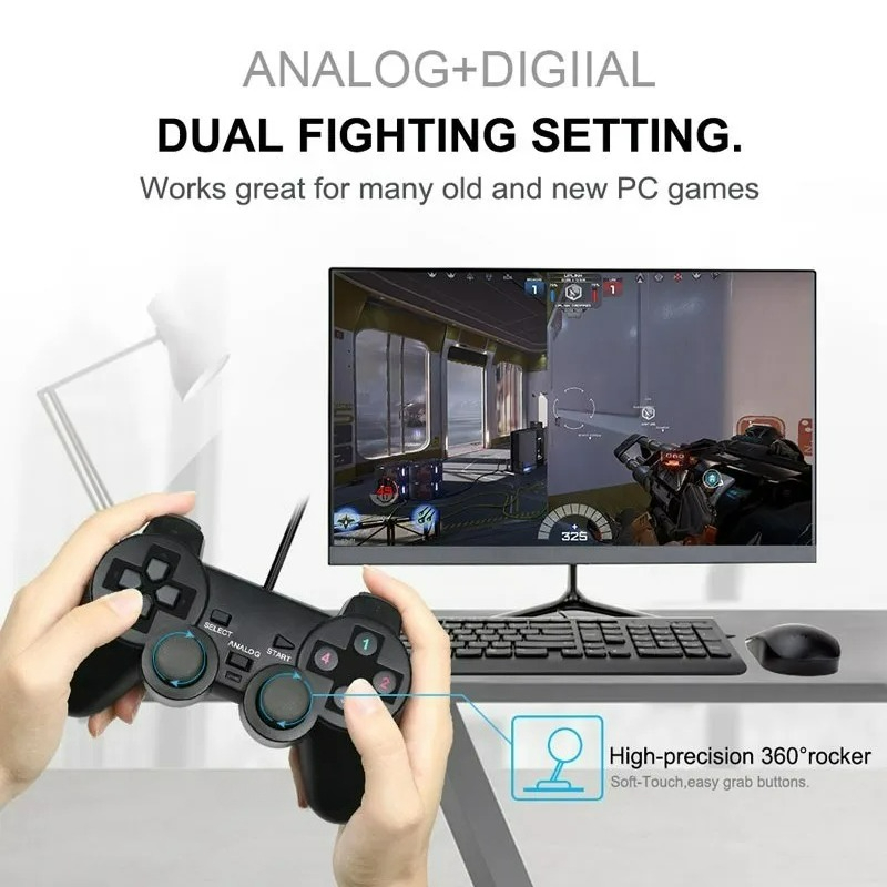Manette de jeu filaire USB pou - Joystick Pc Gaming avis et prix