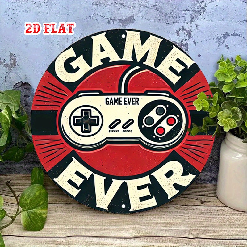 Panneau en aluminium rond rétr - Gaming Controller avis et prix
